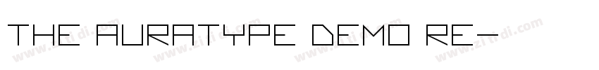 The Auratype DEMO Re字体转换
